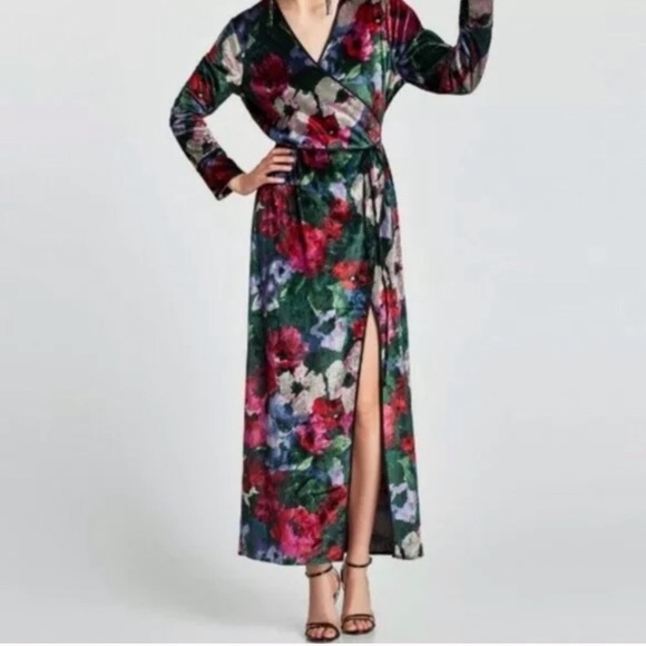 Zara Other - Zara Accessories Velvet Wrap around Robe/Dress